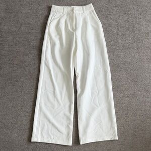 NWOT Princess Polly Archer White Wide-Leg Pants US0